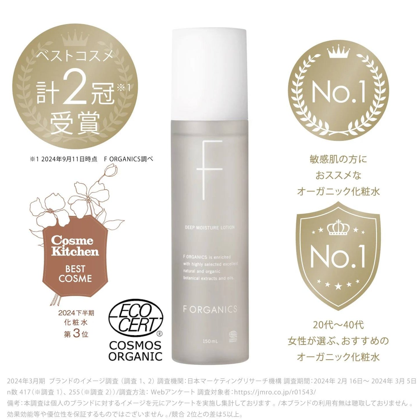 F organics 深層保溼化妝水