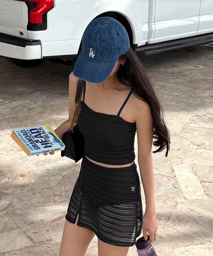 日系感滿滿的三件式泳裝