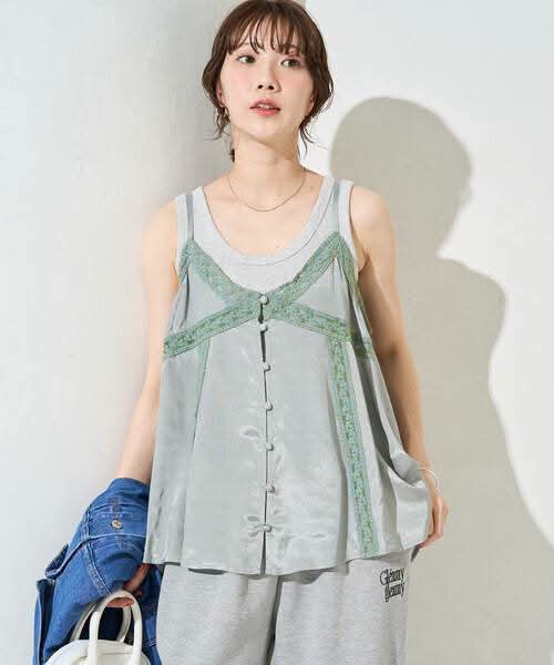 蕾絲 layering 吊帶背心
