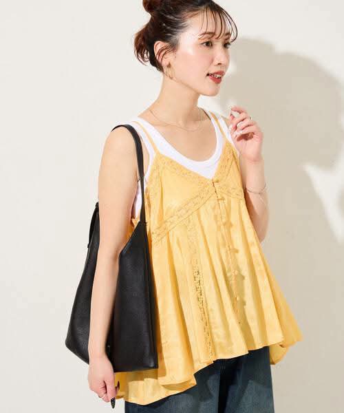 蕾絲 layering 吊帶背心