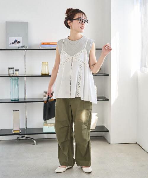 蕾絲 layering 吊帶背心