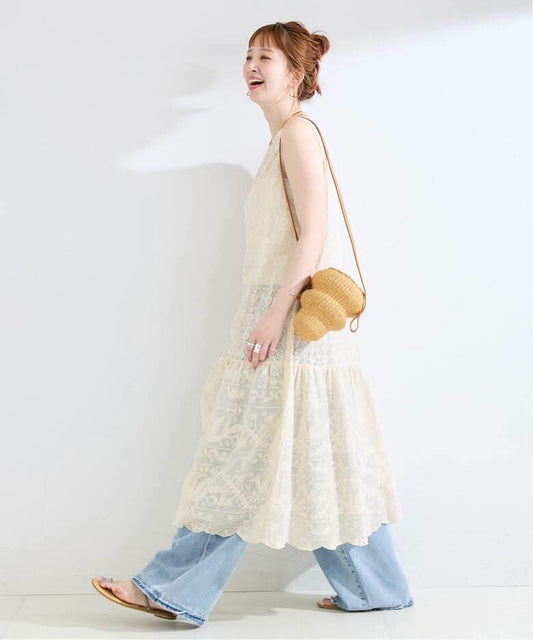 𝗩𝗶𝗻𝘁𝗮𝗴𝗲 lace layering one-piece
